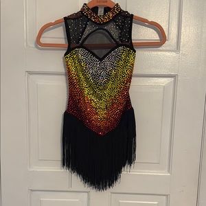 Sequin Fringe Dance Costume